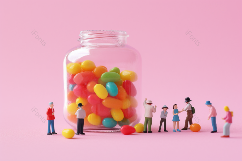 六一儿童节创意小人糖果模型微距微单拍摄,高清,摄影图,摄影图片,图片大全,摄影图免费下载